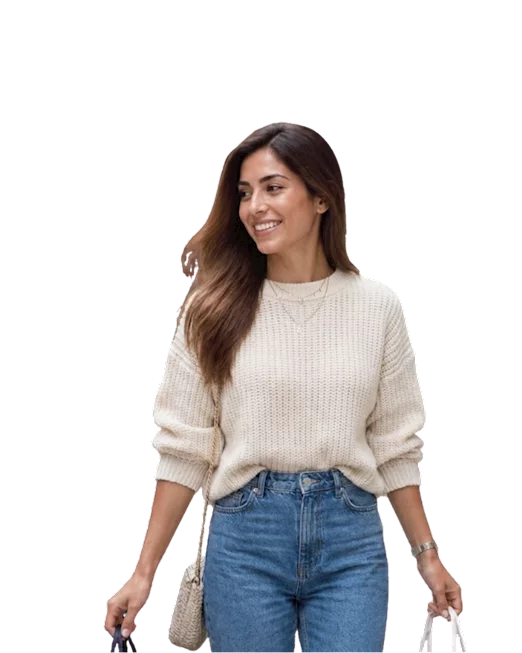 girl with shopping bags